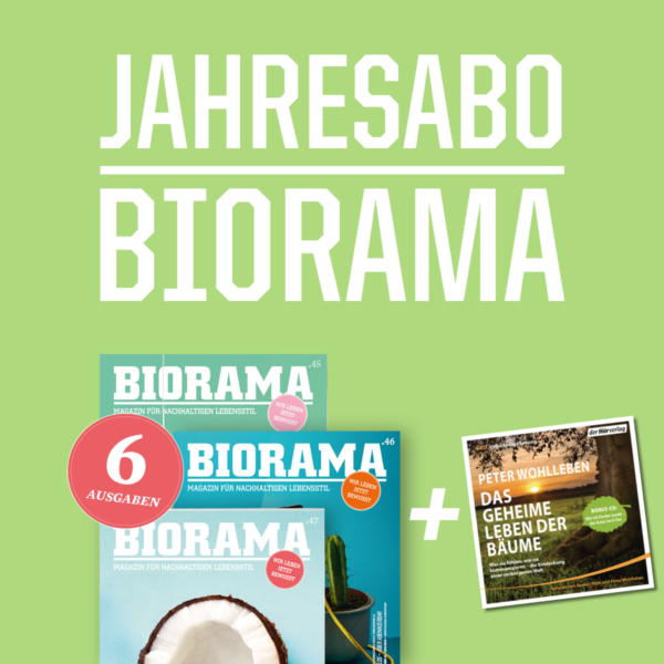 Biorama Jahresabo inkl. CD »Das geheime Leben der Bäume«